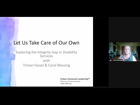 Let Us Take Care of Our Own:  Exploring the Integrity Gap in Disability Services